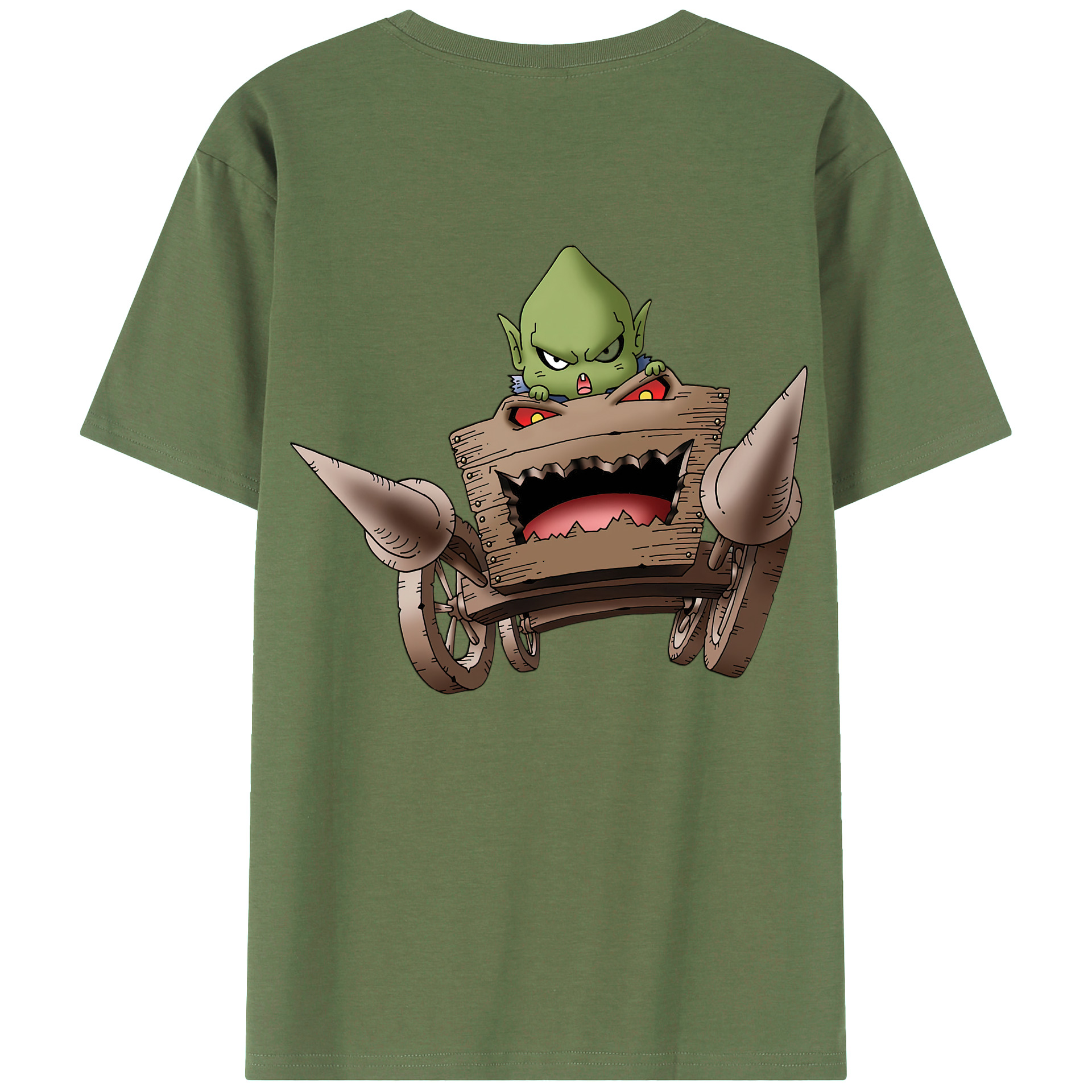 （画像用） ドラゴンクエスト Doragon Kuesuto Dragon Quest 綿100％ メンズ半袖Tシャツ（バックプリント） 通気性